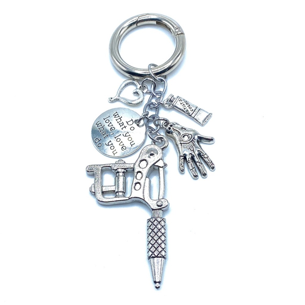 Tattoo Artist Keychain Bag Charm